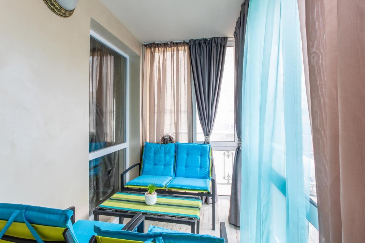 Blue Тerrace Apartment Top Center 瓦爾納 外观 照片