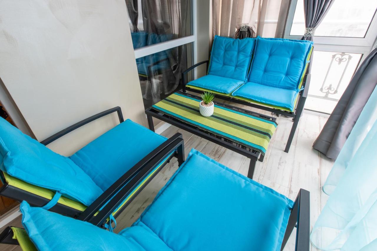 Blue Тerrace Apartment Top Center 瓦爾納 外观 照片